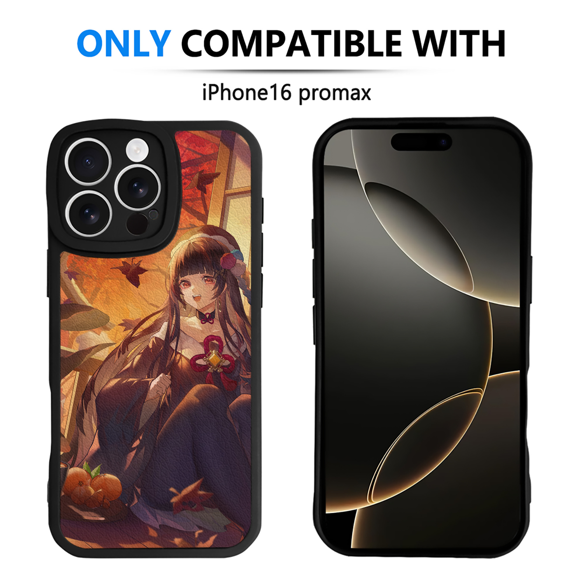 げんし神 genshin 【iPhone 16シリーズ対応】シリコンスマホケース（レザー調） 材質：シリコン